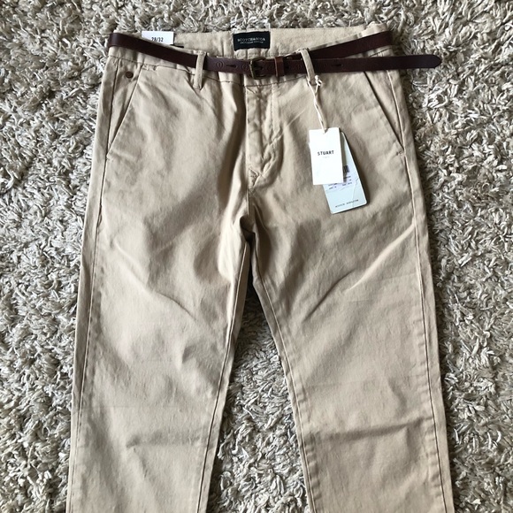 Scotch&Soda~ Men’s Stuart Slim Chino Pants - Picture 4 of 15